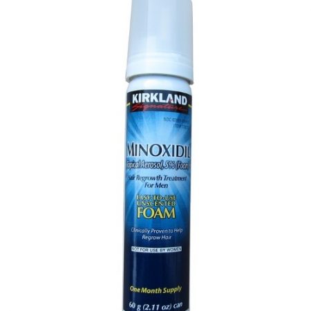 Kirkland Signature 5% Minoxidil Foam Aerosol Hair Regrowth Men 1 Month