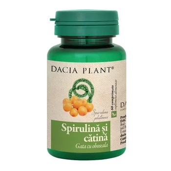 Spirulina and sea buckthorn, 60 tablets, Dacia Plant