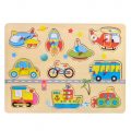 Transport Vehicles Puzzle, Wooden, 10 pieces, 30 x 22 cm