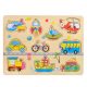 Transport Vehicles Puzzle, Wooden, 10 pieces, 30 x 22 cm