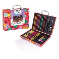 HappiHobbi Deluxe Wooden Coloring Kit My World, 50 Accessories
