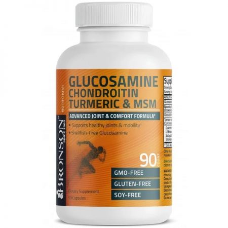 Glucosamine Chondroitin Turmeric & MSM, 90 capsules, Bronson Laboratories