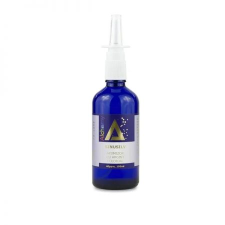 Nasal spray with colloidal silver 40ppm SinuSilv Mini 100ml, Alchemy
