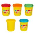 Plasticine 5 x 142g Red, Yellow, Blue, Green, Orange