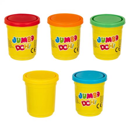 Plasticine 5 x 142g Red, Yellow, Blue, Green, Orange