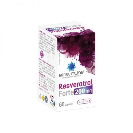 Resveratrol Forte 200mg, 60 capsules, BioSunLine