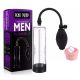 Product Name Vacuum Penis Pump Gender Male Function Enlargement Delay Kit For Men Material Silicone+ABS Color Black Feature Penis Pump Size Penis Pump With Ball Size:250*58mm
