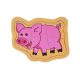 Wooden Piglet Puzzle, 5 pieces, 11.5 x 15cm