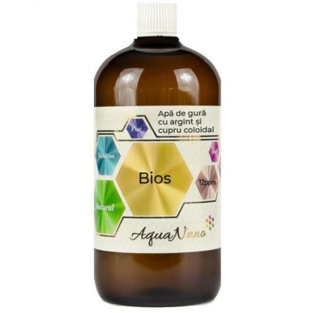 Bios Mouthwash with Colloidal Silver and Copper, 480 ml