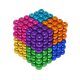 Skill game, 216 magnetic balls, 8 colors, 5 mm